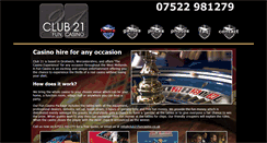 Desktop Screenshot of club21funcasino.co.uk